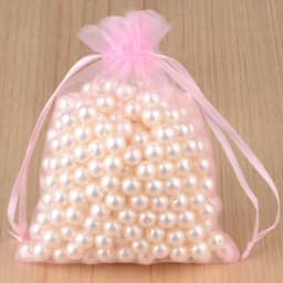 50pcs 5*7 7*9 9*12cm Small Jewelry Packaging Bag Organza Bags Gift Storage Wedding Party Candy Packaging Drawstring Pouches