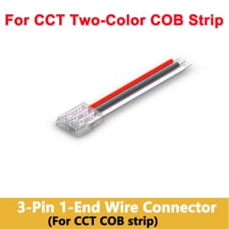 5pcs Flexible COB Strip Fast Connector 8mm 10mm Width COB Strip LED Tape FOB Solderless Joint Wire Right Angel Connectors