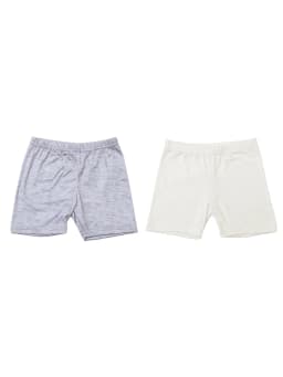 2Pcs Summer Solid Color Kids Leggings Girls Safety Shorts Leggings Girls' Beach Shorts Are Suitable for Children Aged 2-12 Years