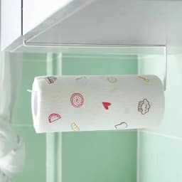 No-Punching Paper Roll Holder Towel Rack Cling Film Storage Bathroom Hanging Shelf Kitchen Tissue Accessories Organizer