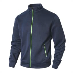 Spring Men's Lapel Sweater Zip Collar Cardigan Men's Casual Sweater Men's Clash of Colours Zip Top Jacket Jacket