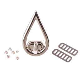 Metal Square Oval Twist Lock Tiny Bag Turn Lock Twist Lock Clasp Leather Craft Women Bag Handbag Shoulder Bag Purse DIY Hardware
