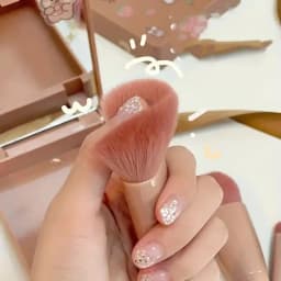 5pcs Mini Makeup Brushes Small Function Kit Complete Brushes Set Cosmetic Brushes With Case And Mirror Travel Size Makeup