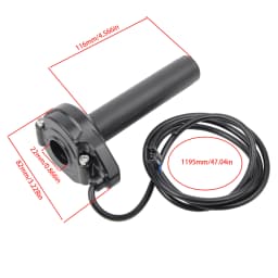 Ebike CNC For Surron Style Full Twist Throttle with Hand Grips SM 3pin Plug 36V 48V 52V 60V 72V Electric Bicycle For Ridstar Q2