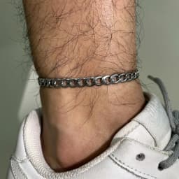Waterproof Stainless Steel Cuban Wheat Chain Anklet Bracelets for Men, Summer Holiday Beach Foot Gifts Jewelry,Length Adjustable