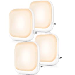 Night Light Socket with Twilight Sensor, Children's Night Light with 3 Brightness Dimmable for Bedroom, Hallway