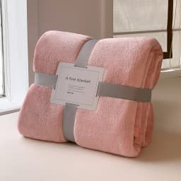 Solid Color Soft Flannel Sofa Throw Blanket Cozy Multi-Purpose Plush Blankets for Bed Travel Office Nap Single Double Bed Sheet