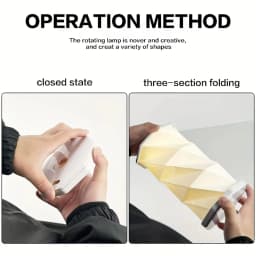 Foldable Table Lamp Portable Desk Light Dimmable Paper Bedroom For Nightstands For Bedroom Nightstand Cordless Touch Control Led
