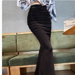 2025 New Design Slimming Pleated Wrap Body Long Skirt Women's Stylish Commuter Sexy High Waist Versatile Skirt