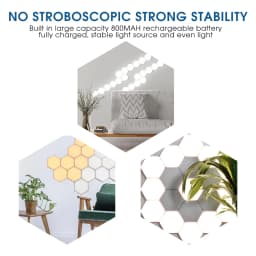 1-12PCS Touch Sensor Light Hexagonal Atmosphere Quantum Wall Lamp For Game Bar Bedroom Creative DIY Decoration LED Night Light