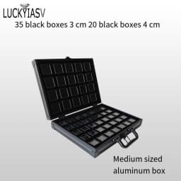 Portable Travel Gems Box Show Gemstone Storage Case Beads Diamond Pendant Exhibition Box Shockproof Gem Jars Exhibition Tray