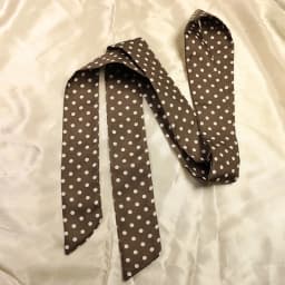 Women Narrow Long Scarf Polka Dot Tie Bag Ribbon Headband Choker Streamer Lady Accessories