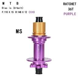 MTB Rear Hub 32H 36T Alloy Boost148mm XD HG MS Freewheel 6 Colors Lightweight Mountain Bike Bicycle Cycling Parts Back Wheel Hub