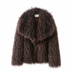 Faux Mongolia Sheep Fur Coats Women Solid Short Jackets Turn Down Collar Open Stitch Thick Straight Casual 2026 Autumn Winter
