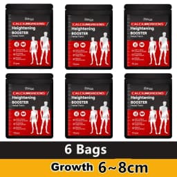 Height Growth Hormone Enhancer Plaster Grow Taller Foot Patch Bone Strength Calcium Vitamin D Supplements for Adults and Teen