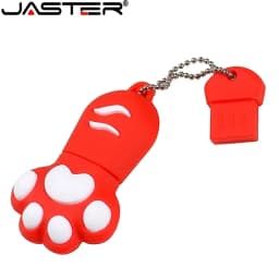 JASTER USB Flash Drive Cartoon 64 Gb Bruin Roze Zwart Blauw Kleur Kat Klauw Usb Flash Drive Usb 2.0 4Gb 8gb 16 Gb 32 Gb Pendriv