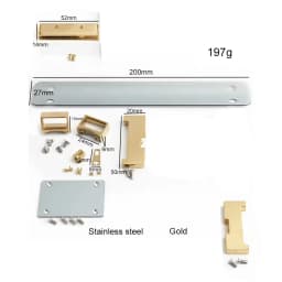 2-10Sets Gold,Silver Metal Twist Locks For Leather DIY Handbags Purse Tote Bags Case Clasps Closure Buckles Hardware Accessories