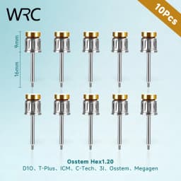 10Pcs Dental Implant Screw Driver Hex 1.20 1.25 1.27 1.40 NOB ITI 20mm 25mm Drivers For Clinic Dentistry Lab Restoration Tool