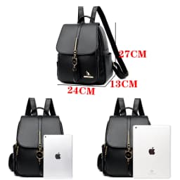 College Women Backpack Designer Soft Leather Vintage Packbag Female Travel Back Pack School Bags for Teenage Girls Shoulder Bag