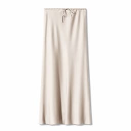 New In 2026 Women's Spring Summer Solid Color Satin Long Skirt High Waist Lace-up Trendy Elegant Faldas Female Beach Maxi Skirts