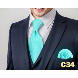 Mens Tie Pocket Square Set Blue Green Classic Business Acceossories Necktie Handkerchief 147cm Paisley Stripes Dots Elegant
