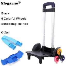 Kids Backpack Pull Rod Trolley Wheels Children School Bag Accessories Tie Rod Stator Students Climb Stairs 6 Wheels Bags Parts