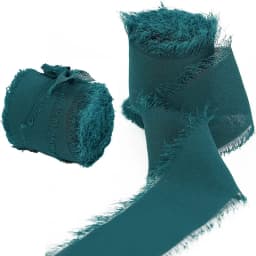 5 Meters Hand Torn Edge Chiffon Ribbon Wedding Hold Flower Tassel Ribbon Bow Decoration Snow Silk Fabric Strip