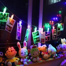3M 20leds Photo Clip Holder LED String lights For Party holiday New Year Wedding Home Decoration Warm white Fairy lights Battery