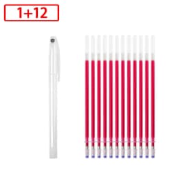 4-40Pcs High Temperature Disappearing Fabric Marker Pen Erasable Refill Pens For Patchwork Fabric PU Leather Mark Sewing Tools
