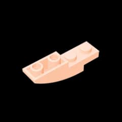 Gobricks GDS-731 BRICK 1X4X1 INV. BOW compatible with lego 13547 children's DIY Educational Building Blocks Technical