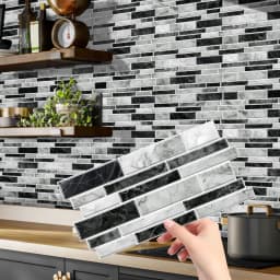 12/24/48pcs Peel And Stick Tile Sticker Self Adhesive Stick On Tile Backsplash For Kitchen Bathroom, Bedroom Decoration