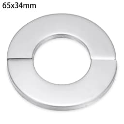 Black Shower Faucet Decorative Cover Chrome Finish Stainless Steel Wall Flange Water Pipe Wall Covers Bathroom Faucet Accessory