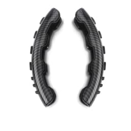 2PCS Car Steering Wheel Carbon Fiber Universal Car Steering Wheel Booster Cover Non-Slip Accessories