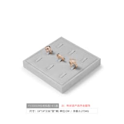Oirlv Gray Jewelry Display Set Shop Cabinet Display Props Necklace Display Bust Jewelry Store Ring Earrings Bangle Tray