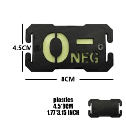 Molle EDC Identify Safety Outdoor Mark Strip Patch Umbrella Blood Type Nuclear Radiation Cat Eyes Tactical Equipment Accessorry