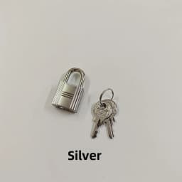 Platinum Lock Head Suitable for Hermès Basket Hanging Lock Hardware Accessories Pure Color Hanging Decoration