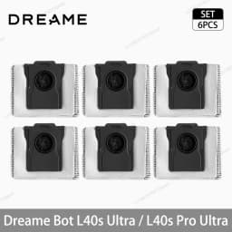 Dreame L40s Ultra / L40s Pro Ultra Vacuum Cleaner Replacement Accessories Main Side Brush HEPA Filter Mop Cloths Dust Bag Spare