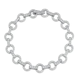 KNOBSPIN 6.3 - 8.1ct Moissanite Tennis Bracelets for Women Men D VVS1 Lab Grow Diamond s925 Sterling Silver Plated 18k Bracelet