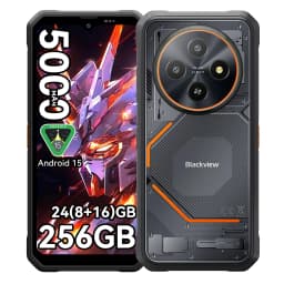 Blackview FORT 2 [No EU Charger] Rugged Smartphone 24(8+16)GB+256GB 5000mAh 18W Android 15  6.56'' HD+ IPS NFC/GPS  Dual SIM