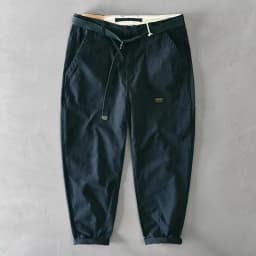 Autumn Summer Wide Leg Cotton Work Trousers Men's Cone Straight Loose Wear Resistant Pocket Pants Retro Wash Casual Workwear