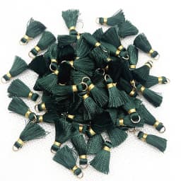 100/50Pcs 20mm Mini Metal Hanging Ring Tassel Trim Pendant DIY Craft Jewelry Handmade Earrings Decor Materials Fringe Trim