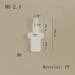 Hose Joint Adapter PP Plastic Air Valve Pipe Dispensing Glue Subpackaging Fitting Connector