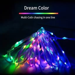 Smart RGB-IC Fairy String Light USB 5V Bluetooth APP Remote Control Addressable Christmas Curtain Garland Light Home Party Decor