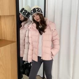 Winter Solid Color Long-sleeved Short Fur Collar Hooded Down Jacket Korean Women's Holiday Fashion Versatile and Thin Coat
