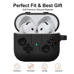 Earphone Case For Airpods 4 5 Pro 3 Cartoon 3D Gamepad Silicone Shockproof Box Cover For Airpods Pro 2 2nd 3 5 Cases With Hook