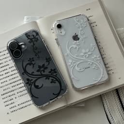 Art Flower Phone Case For iPhone 18 17 16 15 11 12 14 13 Pro Max Mini XS XR 7 Plus 17E Shockproof Transparent Cover Shell Fundas