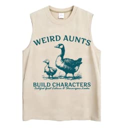 Washed Funny Goose Tank Tops Mess with The Honk You Get The Bonk Graphic T Shirts Vintage Unisex Loose Cotton Sleeveless Vests