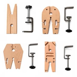 PHYHOO Wood Mini Table Clamp Small Bench Vice Jeweler Hobby Clamps DIY Mold Craft Repair Tool Portable Work Bench Screw Vise