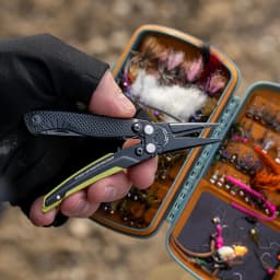 SOG 5 In 1 Aegis MT Mini Tactical Multi-tool Pliers Portable Ultralight EDC Pocket Gear With Precision Cutting Pliers Folding Knife Wire Cutter Tweezers Bottle Opener For Electrician Repair Camping Fishing DIY Small Outdoor Survival Multifunctional Tools