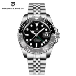 New 1662 PAGANI DESIGN GMT Automatic Watch 40mm Men's Wristwatch Top Brand 100M Waterproof Mechanical Wristwatches for Men Cloc
